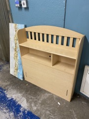 Blonde Wood Finish Twin Headboard