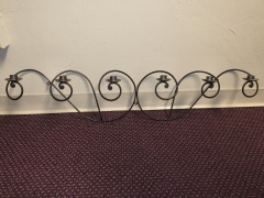 Curled Iron Wall mounted candle holder (holds 6)
