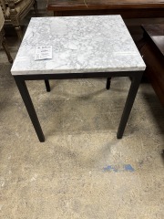 Square Marble End Table