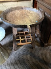 Brown Wood Side Table