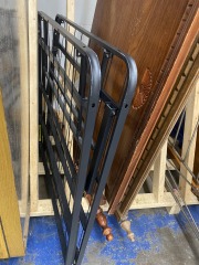 Twin Fold Up Black Metal Bed Frame