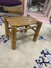Adorable Wee Wooden Footstool