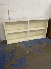 5Ft. Long Low White Bookshelf