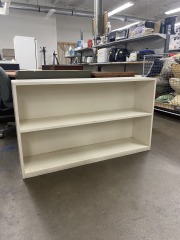 4Ft. Long Low White Bookshelf