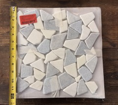 White and Grey Mosaic Tile