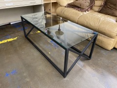 Metal & Glass Coffee Table