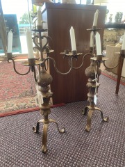 Shabby Chic  Metal 5 Light Candelabra