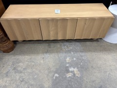 Blonde Wood MCM TV Console