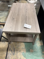 Minimalist Grey Wood Coffee Table