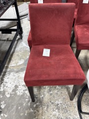 Red Micro fiber dining rm chair