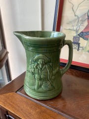 Ant Colonial Theme Greenware Pitcher