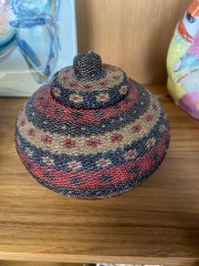 Folk Art Basket from Bali, Indonesia
