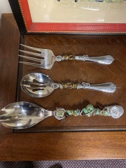 Unique Artist Embellished Service Utensils