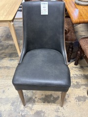 Leather dining chair