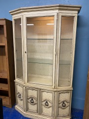 Vintage Modernage Miami Lit China Cabinet
