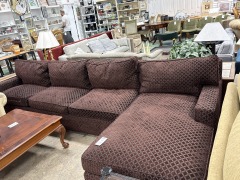 Burgundy DIamond 2pc Sectional Sofa