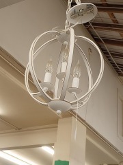 White hanging light