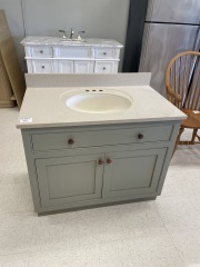 Sage Green Vanity w\/ Top