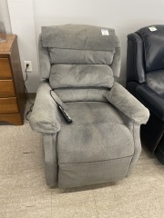 Compact Grey Lift Recliner