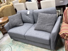 Grey Modern Love Seat