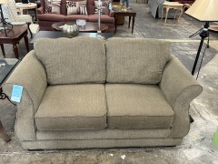 Greenish Tan Loveseat