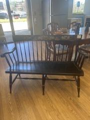 Hitchcock Black Bench