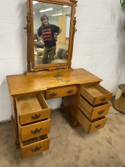 Charming Vintage Wood Vanity