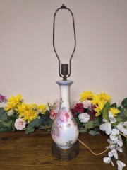 vintage flower lamp