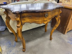Victorian Esque Curvy Entryway Table