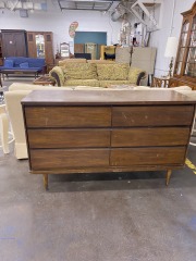 MCM Walnut Dresser (For Restoration)