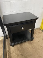 Gorgeous Traditional Black Nightstand (each)