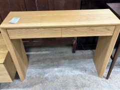Featherwood Light oak console Table