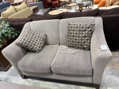 Grey Tweed Love Seat