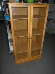Glass Door & Wood Bookcase