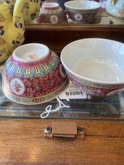 Chinese Soup\/Rice Bowl Set of 2