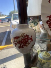 Crown Staffordshire Rangoon Pattern Round Vase