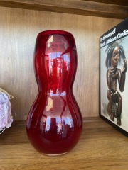 Ruby Red Using Gold Salts to Molten Glaze Vase