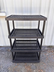 4-Tier Sturdy Plastic Shelf 55-1\/2\