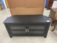 Small Glassfront TV Stand