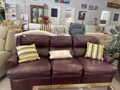 Leather Recliner Sofa