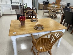 Pine\/White Kitchen Table