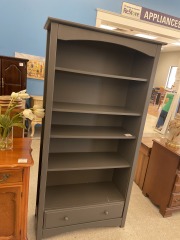 Tall Green Bookshelf w\/ Drawer