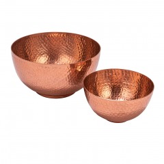 3284 C11 | CREATIVE CO-OP Round Hammered Bowls Set of 2