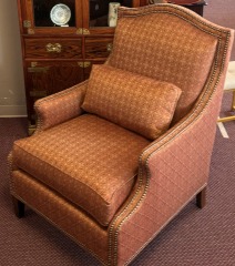 Armchair with Brass Nailhead Accents, by Fairfield Chair Company