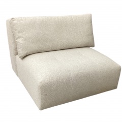 Local Famous Maker Light Grey Armless Chair