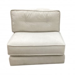 Local Famous Maker Grey Armless Chair