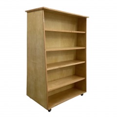 Two Sided Rolling Shelf Unit