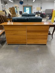 Modern Long Low Wood Look Dresser