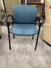 Teal Polkadot Armchair