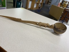 Handmade Weasel Coconut Dipper